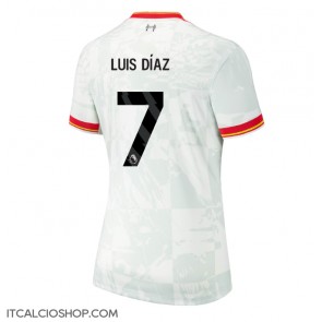 Liverpool Luis Diaz #7 Terza Maglia Femmina 2024-25 Manica Corta